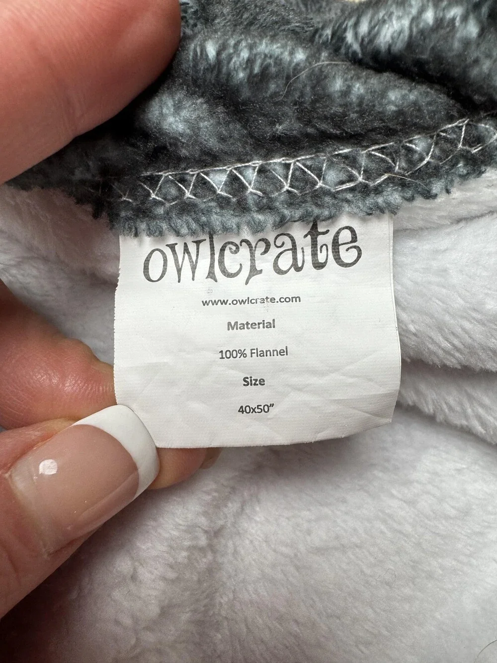 OwlCrate Knowledge Is Carnage Flannel Throw Blanket 40x50 Celestial Moon Stars